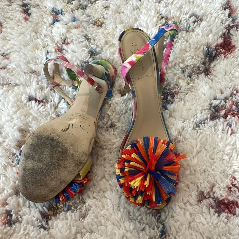 J Crew Colorful Heels - Picture 4 of 4